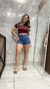Short Jeans Escuro Barra à Fio Ralados - 100% Algodão - loja online