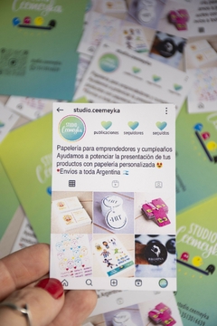 Tarjetas personales INSTAGRAM - Studio Ceemeyka