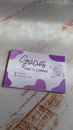 40 tarjetas 10x7cm en internet