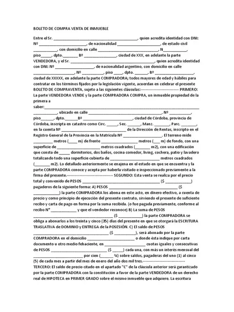 FORMULARIO COMPRA-VENTA INMOBILIARIO A4 - comprar online