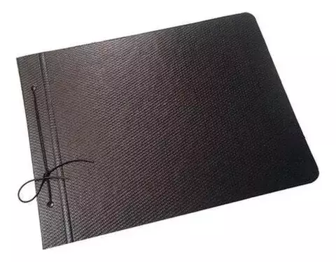CARPETA DE DIBUJO FIBRACAP N°6 2 TAPAS NEGRA - comprar online