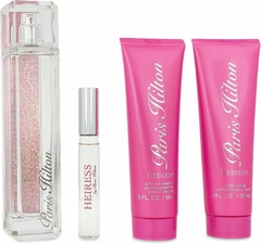 SET HEIRESS 4PZS 100ML EDP SPRAY/ BODY LOTION 90ML/ SHOWER GEL 90ML/ 10ML EDP SPRAY