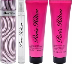 SET PARIS HILTON 4PSZ 100ML EDP SPRAY/ BODY LOTION 90ML/ SHOWER GEL 90ML/ 10ML EDP SPRAY