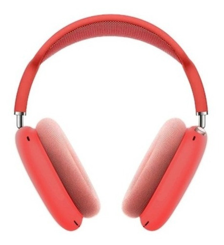 Fone Headphone Bluetooth Wireless Extra Bass P9 Air Top Max Cor Vermelho