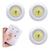 LUMINARIA KIT 3 LAMPADA LUMINARIA LED COM CONTROLE KA