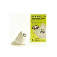 Mascarilla descartable para polvos con válvula