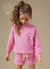 Conjunto Slounge Feminino Infantil Em Moletom