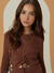 VESTIDO RIBANA MARROM ML - comprar online