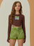 SHORTS SARJA VERDE CLARO