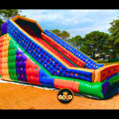 TOBOGÃ GIGANTE - C/ MOTOR- 12.00m x 5.50m x 8.00m - Gold Brinquedos Infláveis