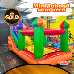 MINI TOBOGÃ COM PISCINA SEM ARCO - C/ MOTOR - 5.00m x 2.50m x 2,40m