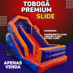 TOBOGÃ PREMIUM 2 EM 1 SLIDE - C/ MOTOR - 5.00m x 2.80m x 4.20m