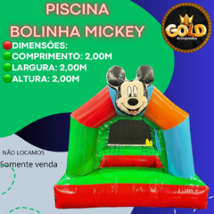 PISCINA DE BOLINHAS DO MICKEY - C/ MOTOR - 2.00m x 2.00m x 2.00m