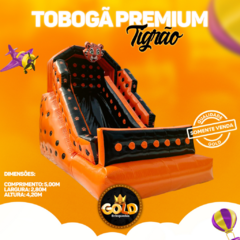 TOBOGÃ PREMIUM SLIDE 2 EM 1 TIGRÃO - C/ MOTOR - 5.00m x 2.80m