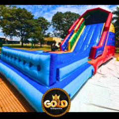 TOBOGÃ GRANDE SLIDE C/ PISCINA - C/2 MOTORES - 10.45m x 6.50m x 6.50m - comprar online