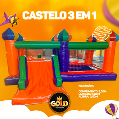 CASTELO 3 EM 1 - C/ MOTOR - 5.00m x 4.80m x 2.50m