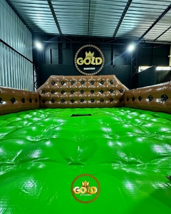 COLCHÃO P/ TOURO MECÂNICO - C/ MOTOR - 4.20m x 4.20m x 1.10m - Gold Brinquedos Infláveis