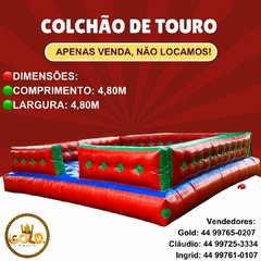 COLCHÃO P/ TOURO MECÂNICO - C/ MOTOR - 4.80m x 4.80m x 1.10m