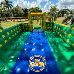 Imagem do QUADRA 2 EM 1 FUTEBOL E VOLEI DE SABÃO - C/ MOTOR - 8.00m x 4.00m - PAREDINHA 90cm