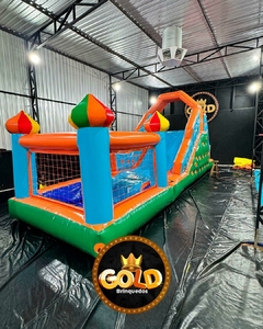 TOBOGÃ PREMIUM ESCALADA COM PISCINA DE BOLINHAS - GOLD BRINQUEDOS - comprar online