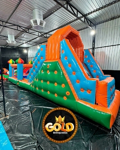 TOBOGÃ PREMIUM ESCALADA COM PISCINA DE BOLINHAS - GOLD BRINQUEDOS na internet