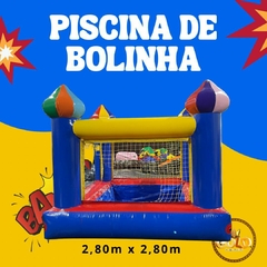 CASTELO COM PISCINA DE BOLINHAS - C/ MOTOR - 2.80m x 2.80m x 2.40m - comprar online