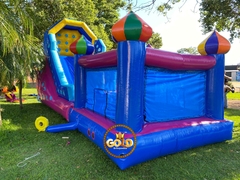 TOBOGÃ PREMIUM COM PISCINA DE BOLINHA - C/2 MOTORES - 8.00m x 2.80m x 4.20m