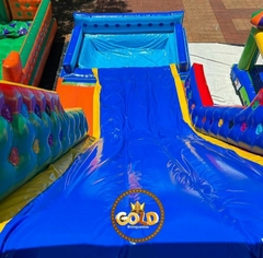 TOBOGÃ GRANDE SLIDE C/ PISCINA - C/2 MOTORES - 10.45m x 6.50m x 6.50m - loja online