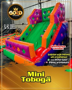 MINI TOBOGÃ SLIDE 2 EM 1 - C/ MOTOR - 3.30m x 2.10m x 2,40m