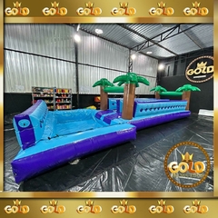 ESCORREGA RADICAL - C/MOTOR - 9.00m x 3.80m x 3.45m - Gold Brinquedos Infláveis