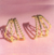 Brinco Ear Hook Garra Fileira De Bolinha E Corrente