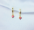 Brinco Tranqueta Coração 7mm - Rosa