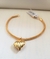 Pulseira Tela Oca C/ Pingente De Coração (Fecho Bóia) - comprar online