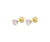 Brinco Zircônia Coração Cristal - 4mm