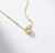 Colar Passante Coração Cristal - 35cm - GEOVANA - SEMIJOIAS