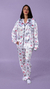 Pijama CAMISERO adulto SATEN INVIERNO - GATITO CORONA - comprar online