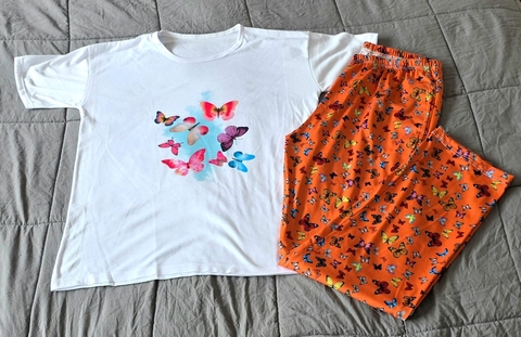 Pijama Media Estación Adulto MARIPOSAS - comprar online