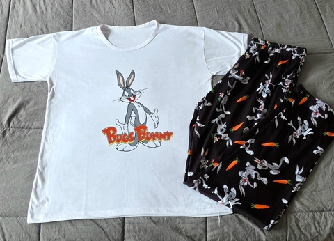 Pijama Media Estación Adulto BUGS - comprar online