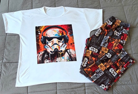 Pijama Media Estación Adulto STAR WARS - comprar online