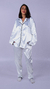 Pijama CAMISERO adulto SATEN INVIERNO - BLANCO - comprar online