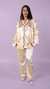 Pijama CAMISERO adulto SATEN INVIERNO - HUESO - comprar online