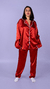 Pijama CAMISERO adulto SATEN INVIERNO - LADRILLO - comprar online