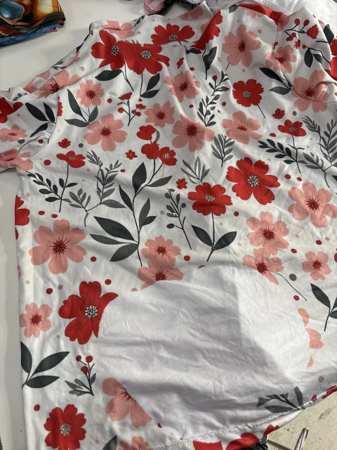 Camisa tipo camisero de modal verano OUTLET - FLORES GRISES - comprar online