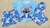 Pijama importado 3 piezas adultos Stitch Rayas Celeste - comprar online