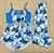 Pijama importado 3 piezas adultos TOP - STITCH - comprar online