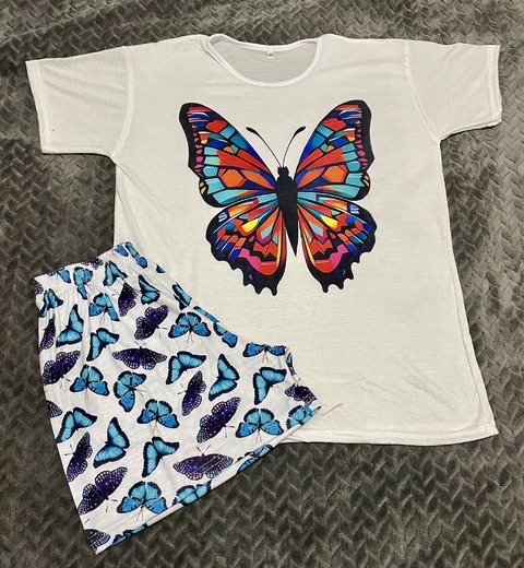 Pijama modal soft adulto verano - MARIPOSAS