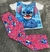 Pijama infantil media estación stitch rosa - comprar online
