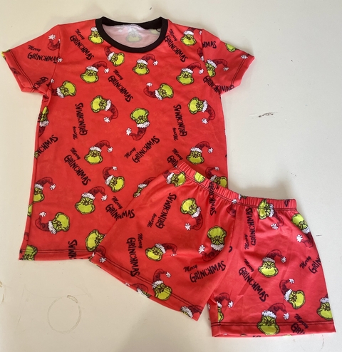 Pijama Verano Infantil Full Print Grinch