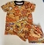 Pijama Verano Infantil Full Print Garfield naranja