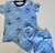 Pijama Verano Infantil Full Print Stitch Celeste